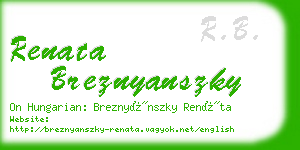 renata breznyanszky business card